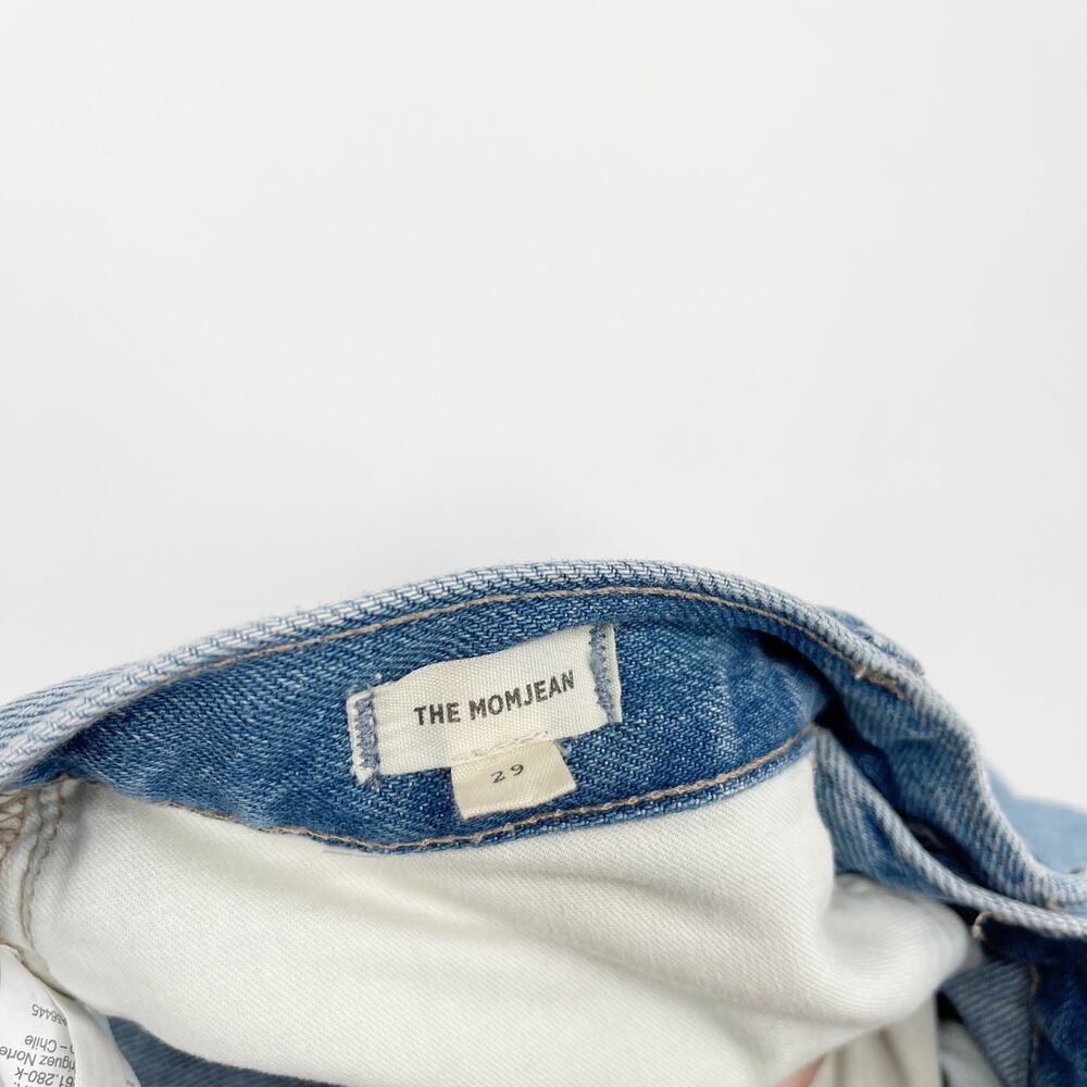 Madewell The Momjean Gilford Wash Ripped Edition Straight Leg High Waist Jean 29 - Picture 11 of 11
